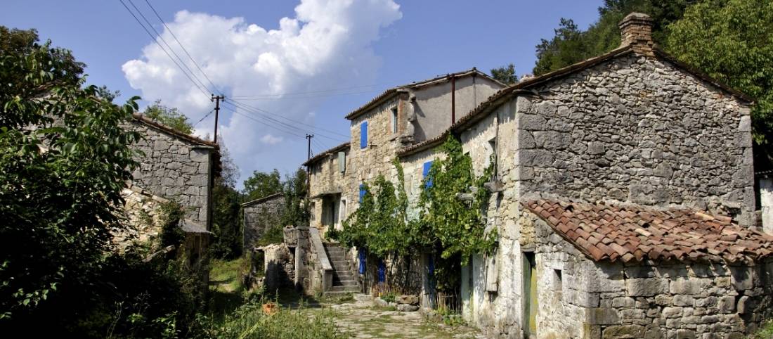 Small village on Croatia's Istrian peninsula