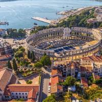 The ancient Roman arena in Pula, Croatia