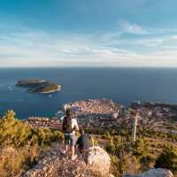 Walk up to a view point over Dubrovnik