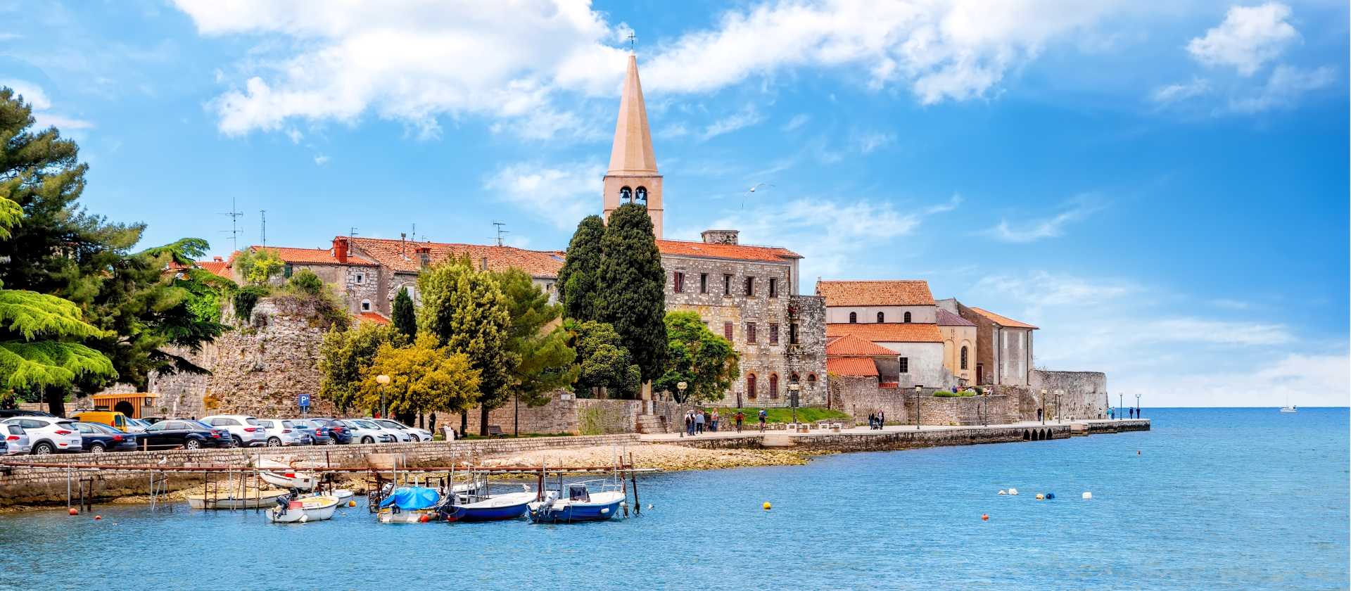 Seaside town of Porec, Croatia