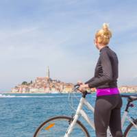Impromptu swim stops are a must while cycling in Croatia