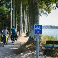 Cycling by the water in Denmark | Michael Fiukowski and Sarah Moritz