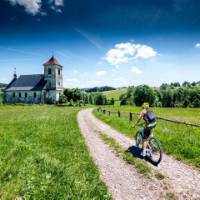 Riding up to an old church in the Czech Republic | Petr Slavík