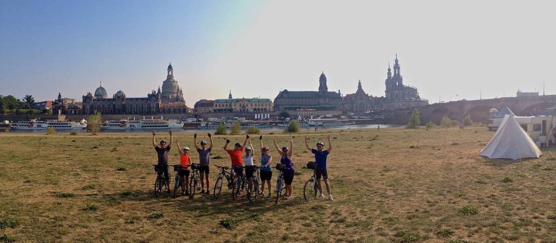 Finish your week-long cycling trip in the majestic city of Dresden