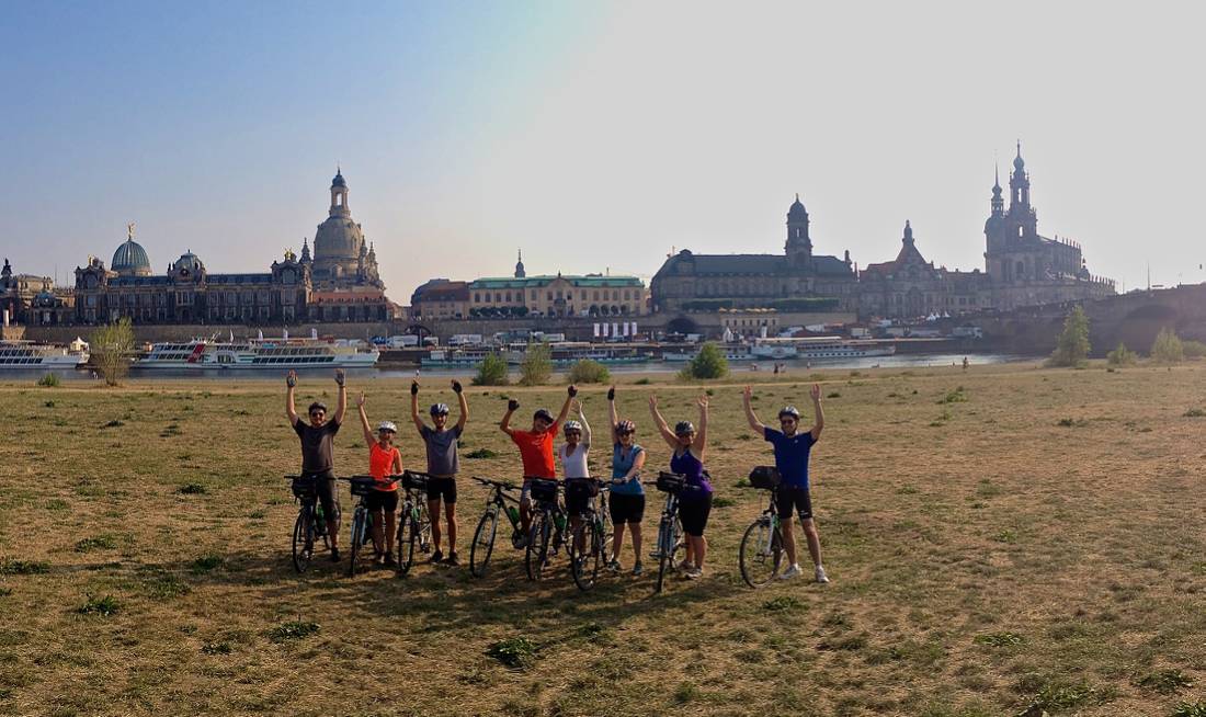 Finish your week-long cycling trip in the majestic city of Dresden