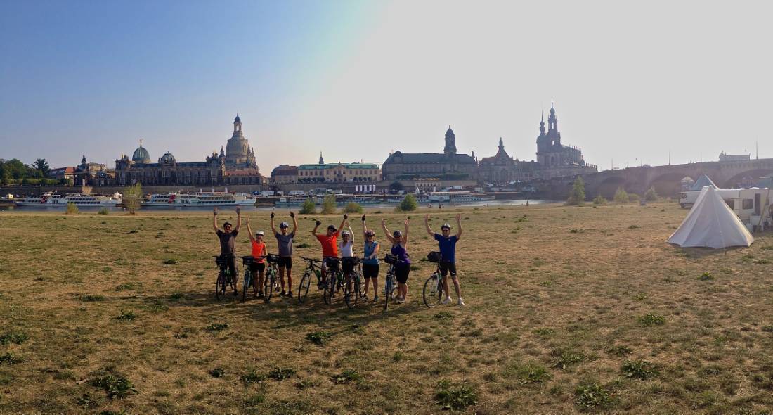 Finish your week-long cycling trip in the majestic city of Dresden