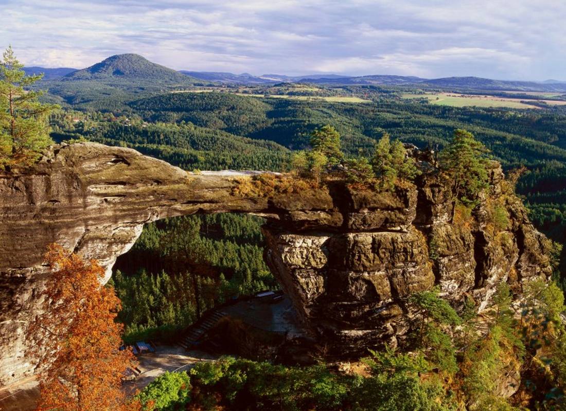 Visit the Pravcická Gate, the biggest natural rock bridge in Europe