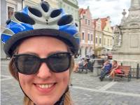 A happy cyclist in beautiful Czech Republic |  <i>Els van Veelen</i>