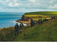 Beginning the Coast to Coast walk along the green cliffs of England |  <i>Tim Charody</i>