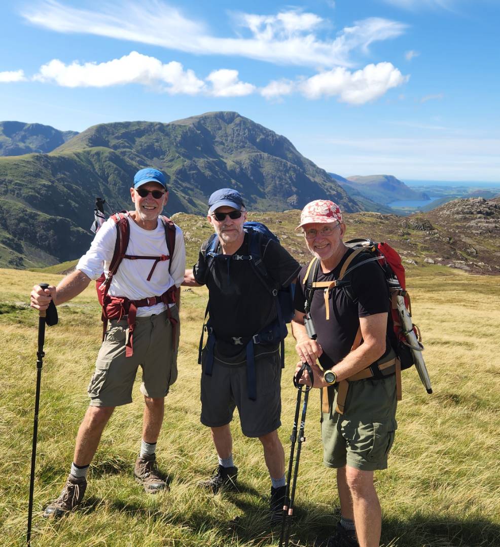 All smiles walking the Coast to Coast trail |  <i>Douglas Schiff</i>