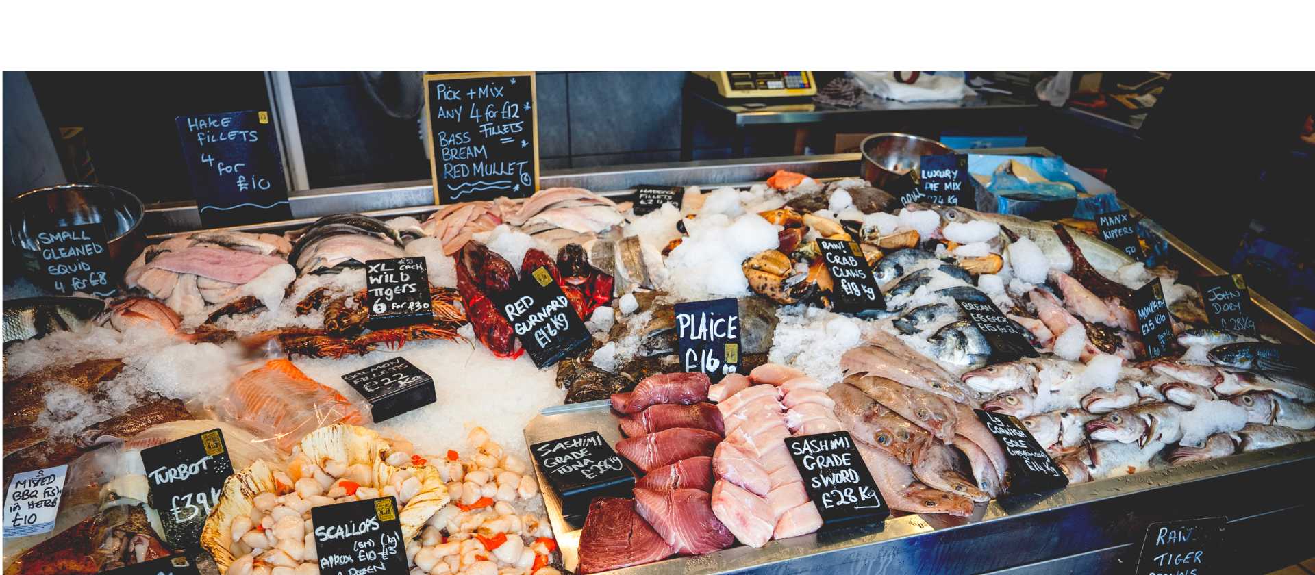 The daily catch on display along the South West Coast Path. | Tim Charody