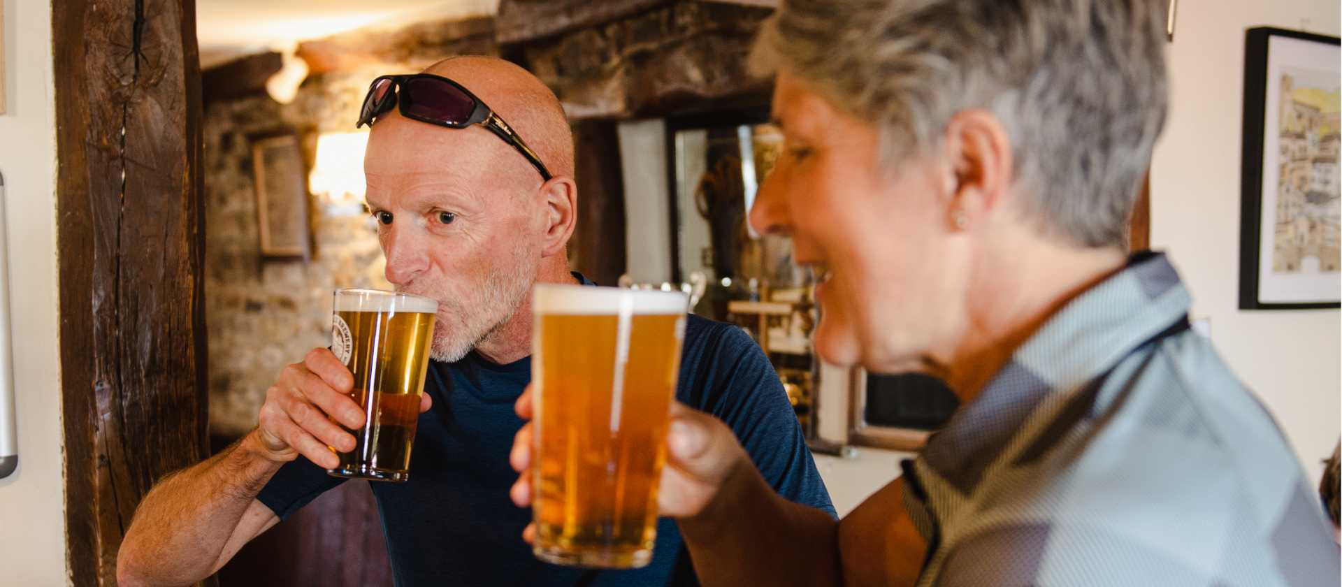 Well-earned beer in England | Dan Briston