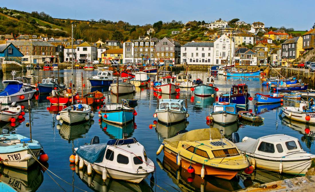 The colourful seaside setting in Mevagissey |  <i>Nick Fewings</i>