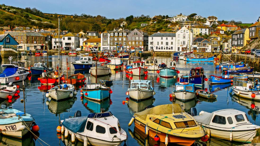 The colourful seaside setting in Mevagissey |  <i>Nick Fewings</i>