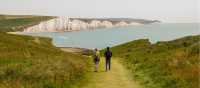 Approaching the beautiful Seven Sisters on the South Downs Way