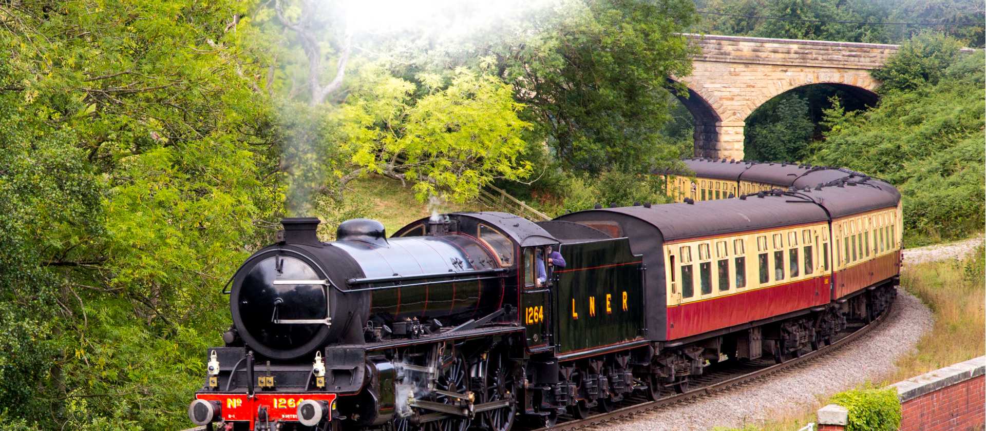 Steam train on the North Yorkshire Moors Railway