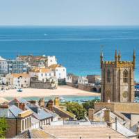 View over St Ives in Cornwall, England