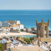 View over St Ives in Cornwall, England