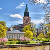 The Turku Cathedral by the Aurajoki river | Timo Oksanen