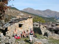 Hikers in the Roya Valley, Provence