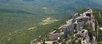 Cathar Castle standing high above the valley below