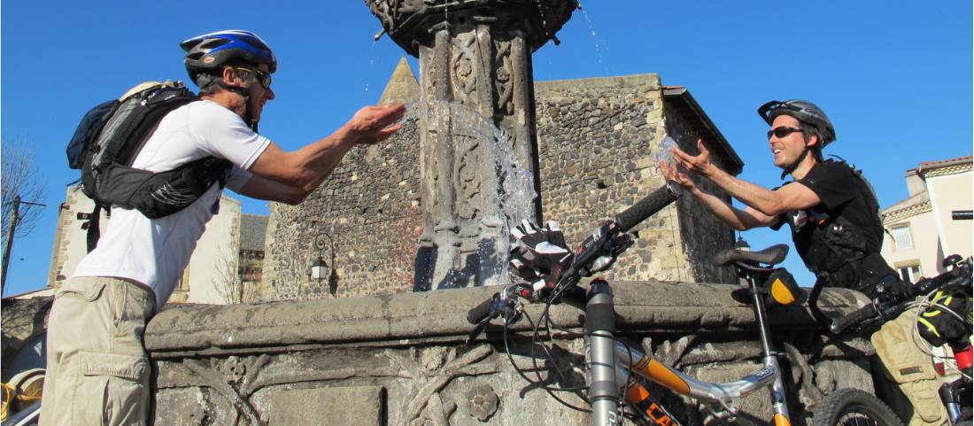 Riders taking a break on the Way of St James