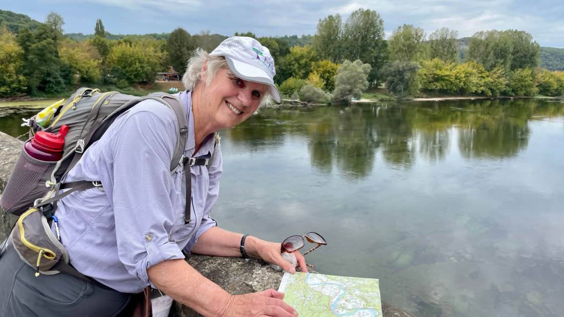 Following the route notes while walking in the Dordogne |  <i>Ann Beniusis</i>