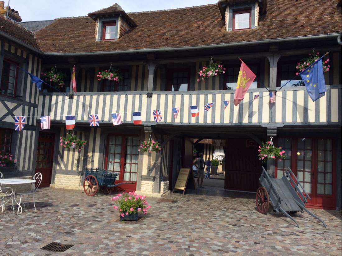 2 star hotel in Beuvron en Auge in the heart of Normandy's Calvados region as seen on our self guided cycle trip |  <i>Kate Baker</i>