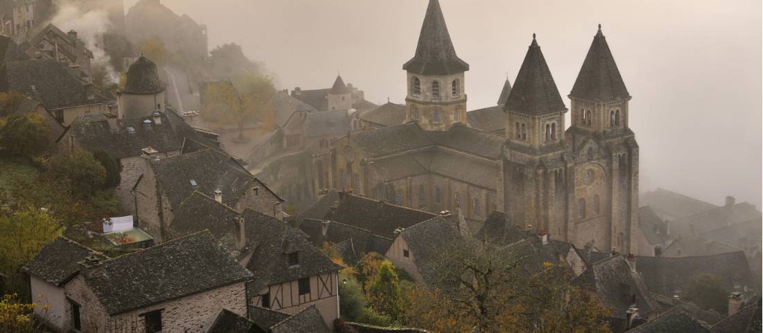 The medieval town and Romanesque abbey church of Conques |  <i>Maurice Subervie</i>