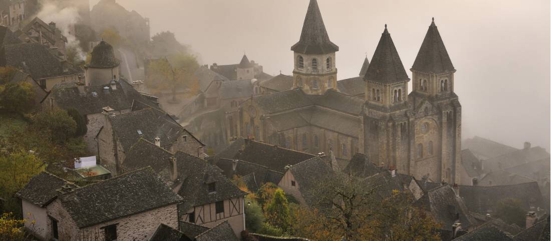 The medieval town and Romanesque abbey church of Conques | <i>Maurice Subervie</i>