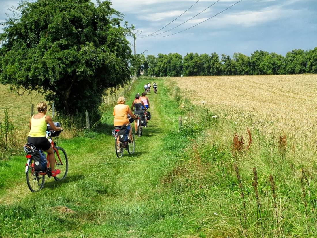 Cycling on the Paris to London cycle path