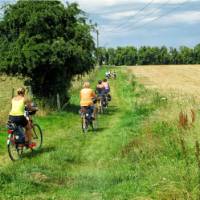 Cycling on the Paris to London cycle path