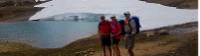 Very happy hikers along the GR5 trail in France |  <i>Vincent Lamy</i>