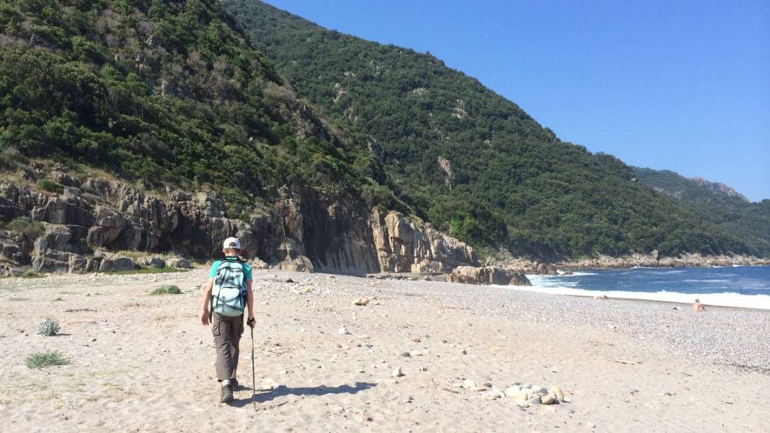 Walking on an empty beach in Corsica |  <i>Kate Baker</i>