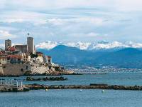 The old town of Antibes with the Maritime Alps in the background |  <i>Kate Baker</i>