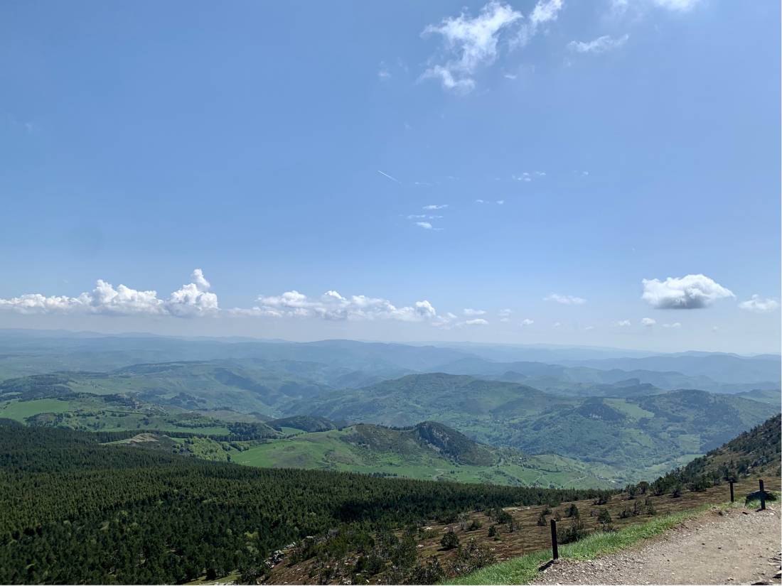 Endless views of the French countryside in the Ardeche |  <i>Jennifer Pryke</i>