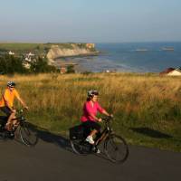 Cycling near the D-Day beaches in Normandy