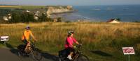 Cycling near the D-Day beaches in Normandy