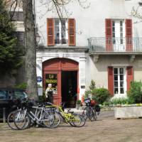 Bikes in front of Olivier Leflaive, Burgundy | Kate Baker
