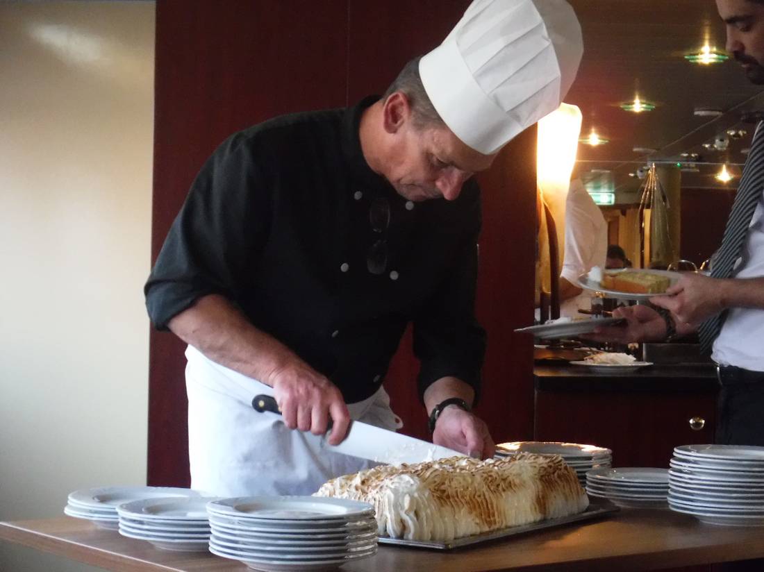 The chef is always hard at work preparing your breakfast and dinners on board the Bordeaux Bike & Barge |  <i>Efti Nure</i>