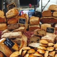 Fresh Breads at Local Market in Provence