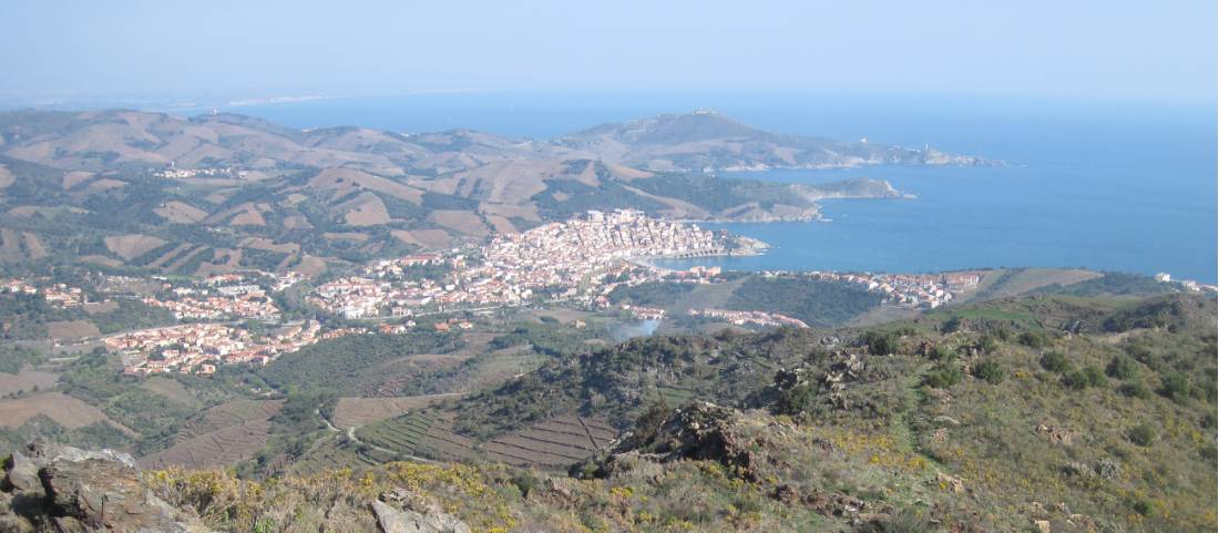 Hiking high above the Mediterranean coastline on our Footsteps of Dali tour