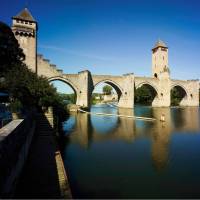 The Pont Valentre over the Lot River in Cahors