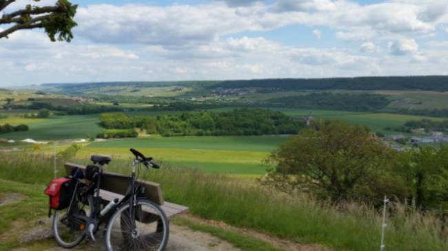 View over the Marne Valley, Champagne region