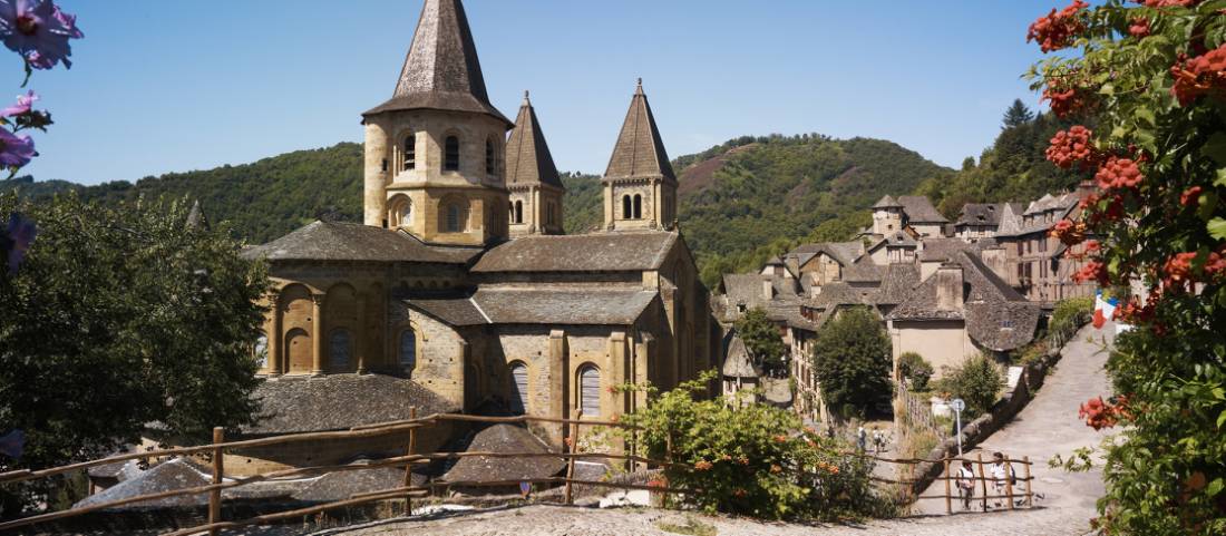 Visit the village of Conques on the Way of St James