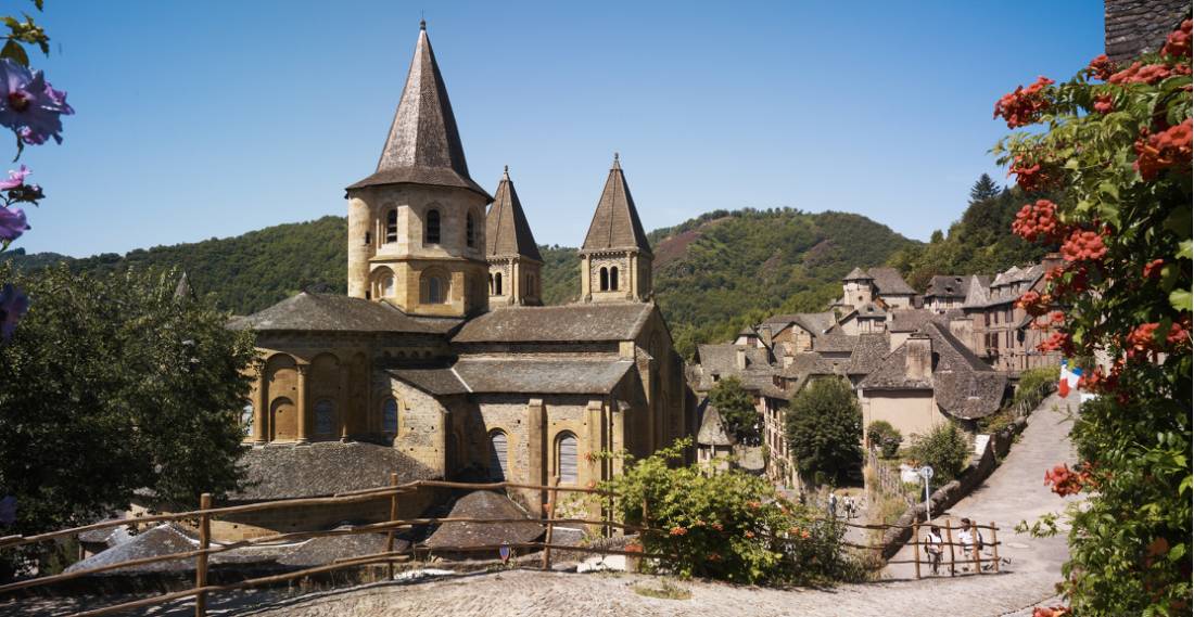 Visit the village of Conques on the Way of St James