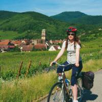 Cycling through vineyards and quaint villages in Alsace
