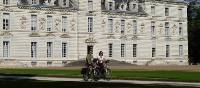 Cycling at Cheverny chateau