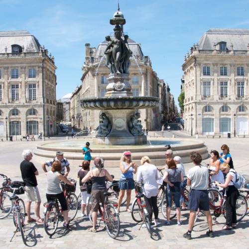 Cyclists in Bordeaux