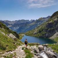 Glacial lake in the high Pyrenees